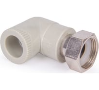Угольник LAMMIN ppr с накидной гайкой 20x3/4" 80/10 серый Lm31053020020G
