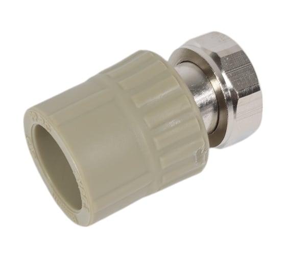 Муфта LAMMIN ppr с накидной гайкой 25x3/4" 100/20 серый Lm31045025020G 1