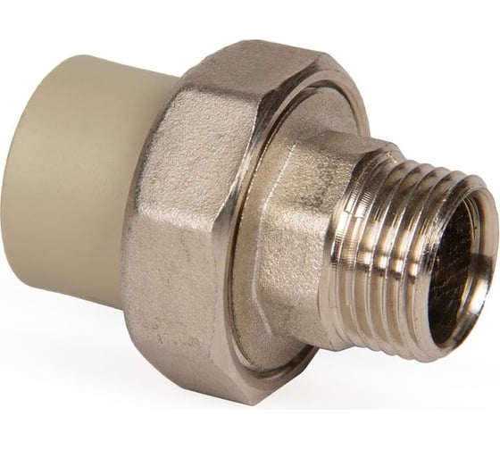 Разъемная муфта LAMMIN ppr нр 20x1/2" 180/30 серый Lm31061020015G 1