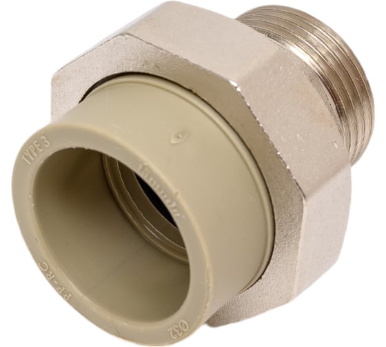 Разъемная муфта LAMMIN ppr нр 32x1" 60/20 серый Lm31061032025G 1