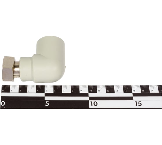 Угольник LAMMIN ppr с накидной гайкой 25x3/4" 80/10 серый Lm31053025020G