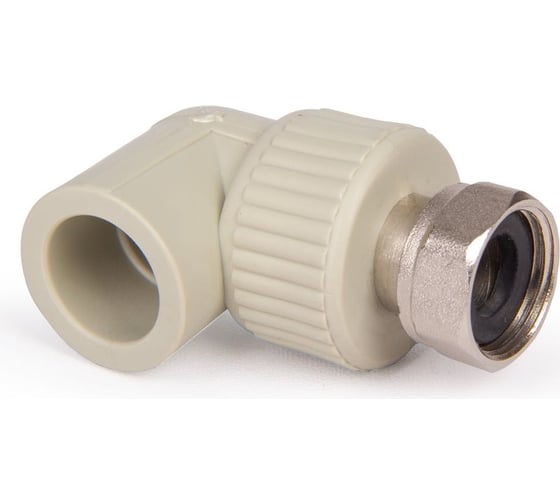 Угольник LAMMIN ppr с накидной гайкой 20x1/2" 120/20 серый Lm31053020015G