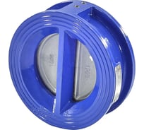 Обратный клапан Benarmo Ду80 Ру10/16 чугунный двухстворчатый межфланцевый, створки чугун D100-00438