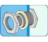 Отвод (врезка) для резервуаров с заглушкой VIVALDO пластик 1/2" (5шт) ШГ333333 6