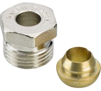 Соединитель для медных труб Danfoss латунь Дн15х1/2" обж/р 013G4115 062783