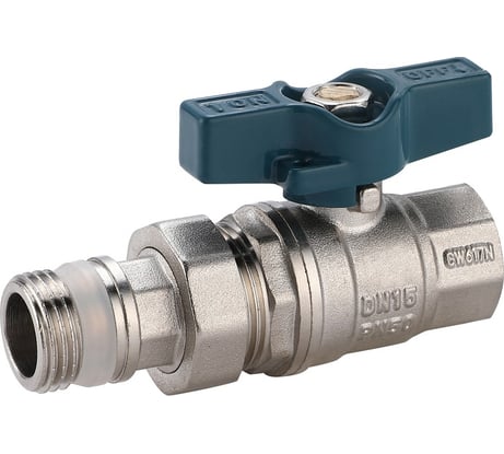 Кран шаровой люкс с полусгоном (3/4") РМС ГШБП-20-Л