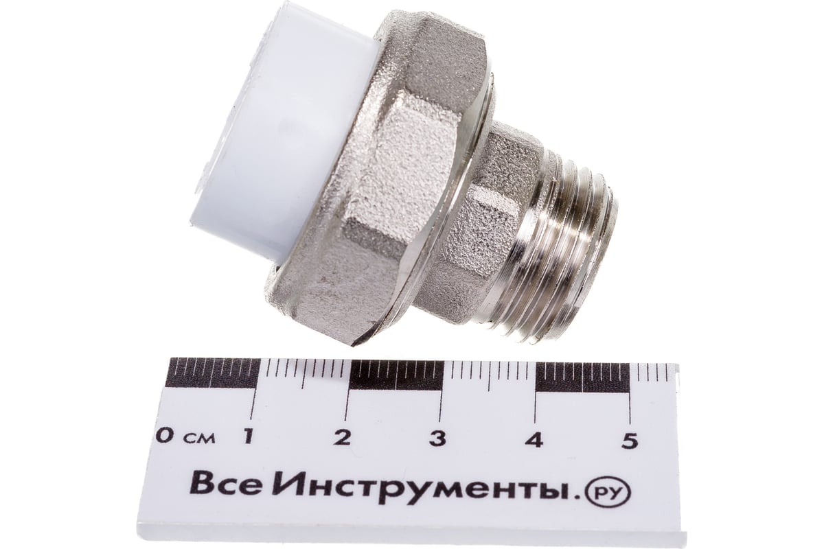 Разъемная муфта с наружной резьбой Политэк ПП 20х1/2 9800002012 ...