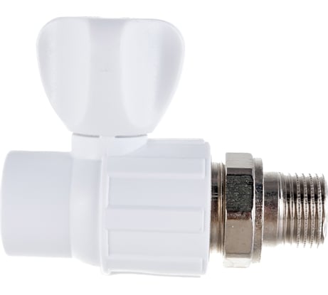 Шаровой кран для радиатора Политэк прямой ПП 20х1/2 9910012012