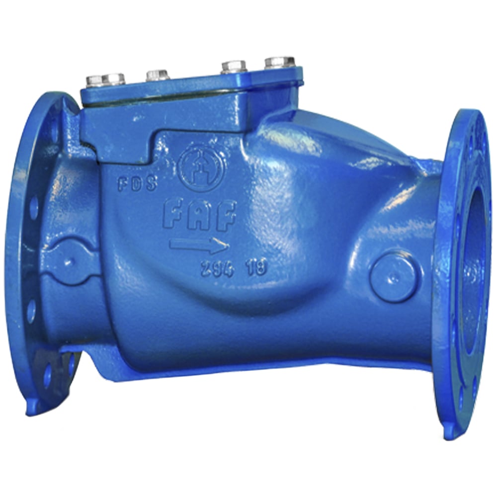 Клапан обратный FAF 2270 Ду100 Ру16 поворотный чугунный фланцевый D100 ...
