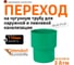 Переход ПП на чугунную трубу Ostendorf для наружной канализации, 110 мм 778320 2