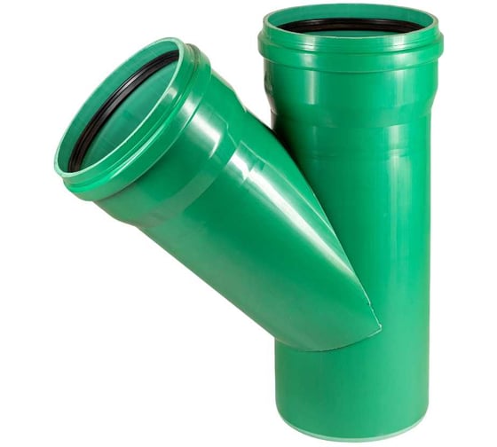 Тройник ливневой канализации Ostendorf 400/400, 45 градусов 772990 1