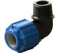 Отвод с наружной резьбой Политэк тпк-аква 63x2 50016302