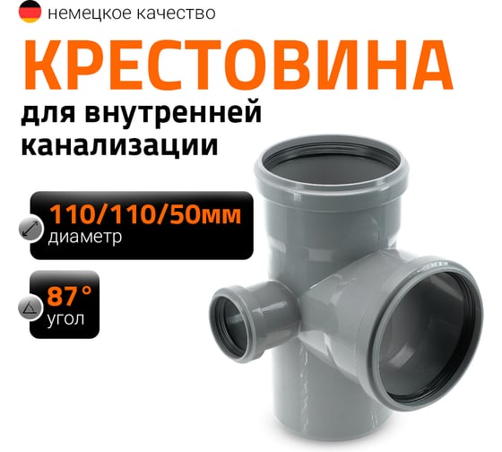 Двухплоскостная крестовина Ostendorf 87 градусов, 110х110х50, левая 115950