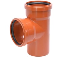 Двухраструбный тройник для наружной канализации Ostendorf 87 градусов, 110 220400