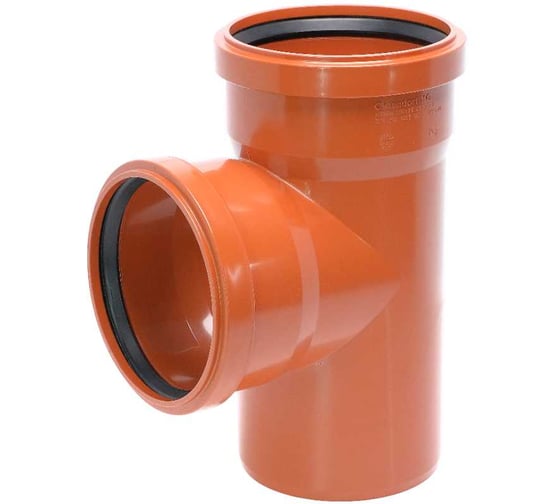 Двухраструбный тройник для наружной канализации Ostendorf 87 градусов, 110 220400