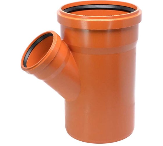Двухраструбный тройник для наружной канализации Ostendorf 45 градусов, 200х110 мм 223330
