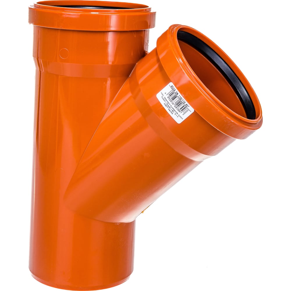 Двухраструбный тройник для наружной канализации Ostendorf 45 градусов ...