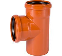 Двухраструбный тройник для наружной канализации Ostendorf 87 градусов, 160х110 мм 222420