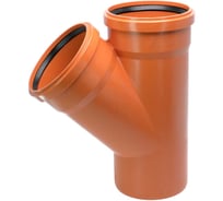 Двухраструбный тройник для наружной канализации Ostendorf 45 градусов 160 222300
