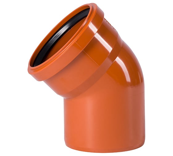 Отвод Ostendorf наружной канализации 110 мм, 45 градусов 220220 ...