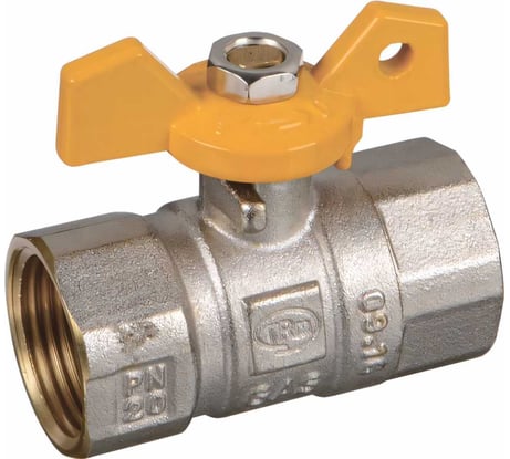 Шаровой кран Terma для газа 1/2в/в бабочка 26052