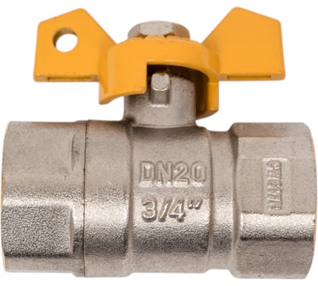Шаровой кран Terma для газа 3/4в/в бабочка 26064