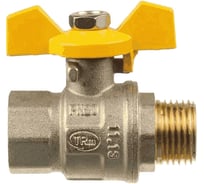 Шаровой кран Terma для газа 3/4в/н бабочка 26063