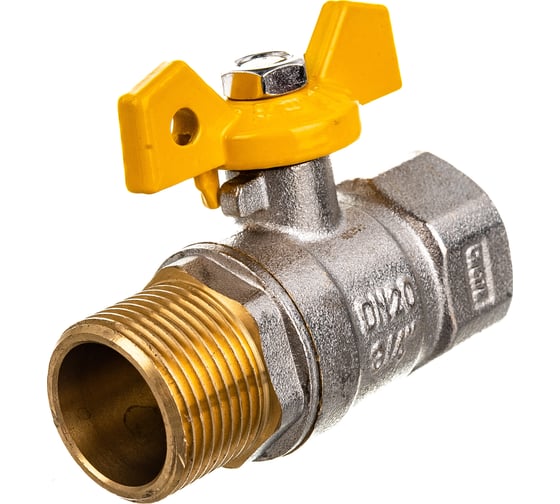 Шаровой кран Terma для газа 3/4в/н бабочка 26063
