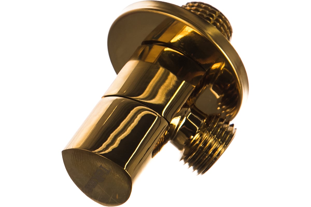 Угловой кран Terma 1/2 н/н, хромированный, керамический затвор, ручка ...