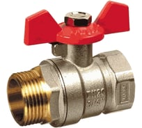 Шаровой кран Terma RED 1 в/н бабочка 26134