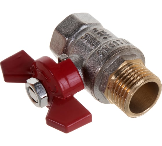 Шаровой кран Terma RED 1/2 в/н бабочка 26114