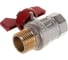 Шаровой кран Terma RED 1/2 в/н бабочка 26114 4