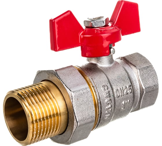 Шаровой кран Terma RED 1 с американкой 26150 1
