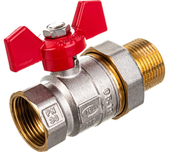 Шаровой кран Terma RED 1 с американкой 26150