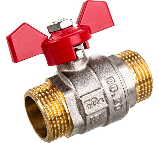 Шаровой кран Terma RED 3/4 н/н бабочка 26125