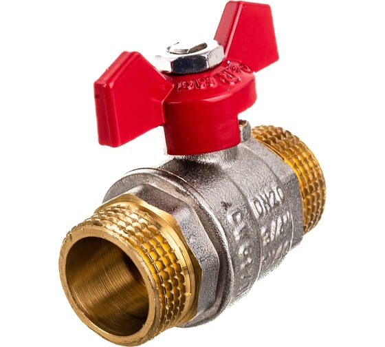 Шаровой кран Terma RED 3/4 н/н бабочка 26125