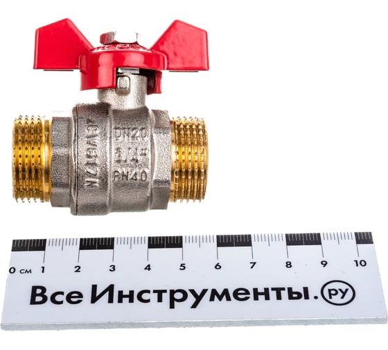 Шаровой кран Terma RED 3/4 н/н бабочка 26125