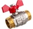 Шаровой кран Terma RED 3/4 н/н бабочка 26125 2