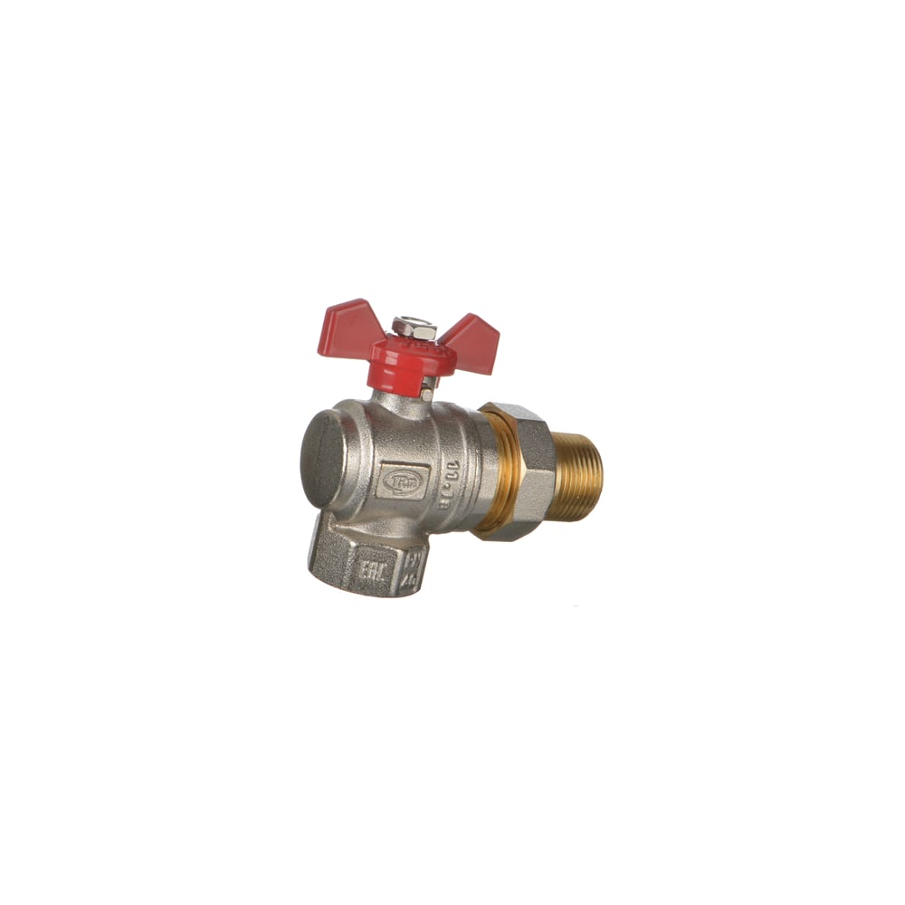 Шаровой кран Terma RED 3/4 угловой с американка 26154 - выгодная цена ...