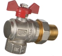 Шаровой кран Terma RED 3/4 угловой с американка 26154