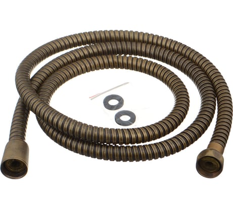 Шланг для душа Melodia della vita STANDARD BRONZE 1/2х1/2 нерж. D14 мм, L150 см, 2-й зажим 34528