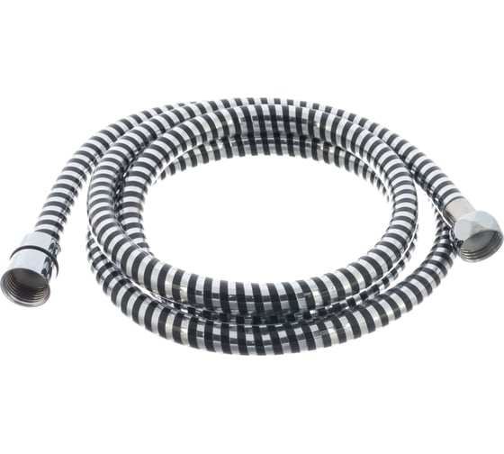 Шланг для душа Melodia della vita BLACK SILVER 1/2х1/2 конус ПВХ d14 мм, L175 см 34533