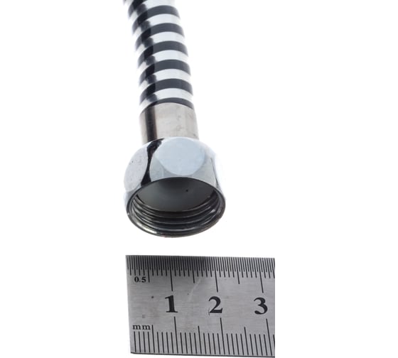 Шланг для душа Melodia della vita BLACK SILVER 1/2х1/2 конус ПВХ d14 мм, L175 см 34533