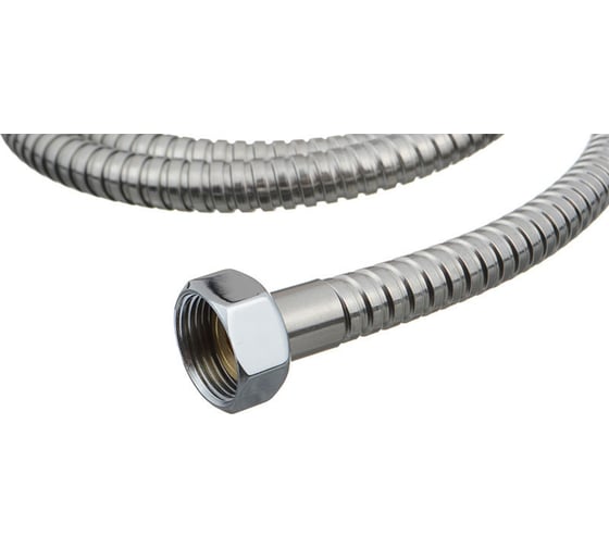 Шланг для душа Melodia della vita ANTI-TWIST M22x1/2 конус, нержавеющая сталь, 14 мм, 150 см, двойной зажим, блистер 20348/MKP20348