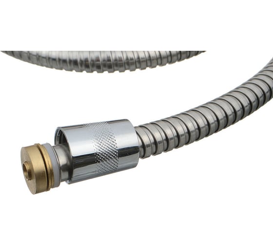Шланг для душа Melodia della vita ANTI-TWIST M22x1/2 конус, нержавеющая сталь, 14 мм, 150 см, двойной зажим, блистер 20348/MKP20348