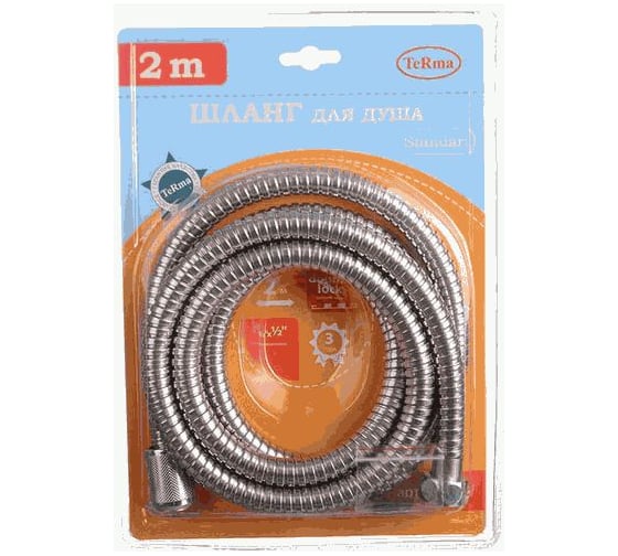Шланг для душа Melodia della vita STANDARD 1/2х1/2 конус нерж.d14 мм, L200 см, 2-й зажим 34519