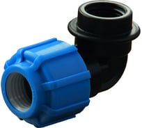 Отвод Политэк тпк-аква с внутренней резьбой ф63x1 1/2 50026112