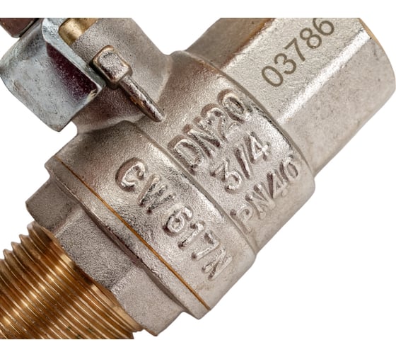 Шаровый кран VALTEC VALGAS газовый, стальная рукоятка, 3/4 в/н VT.272.N.05