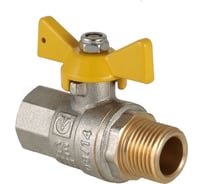 Шаровый кран VALGAS газовый, рукоятка бабочка, 3/4 в/н VT.278.N.05