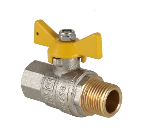 Шаровый кран VALGAS газовый, рукоятка бабочка, 3/4 в/н VT.278.N.05